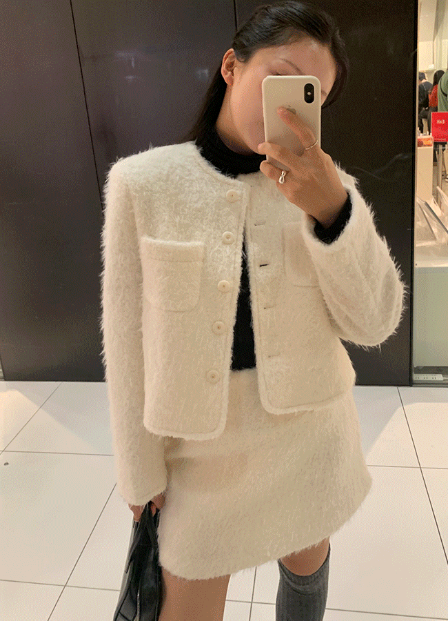 [모델소장/Wool] Bebe tweed jacket (3color)