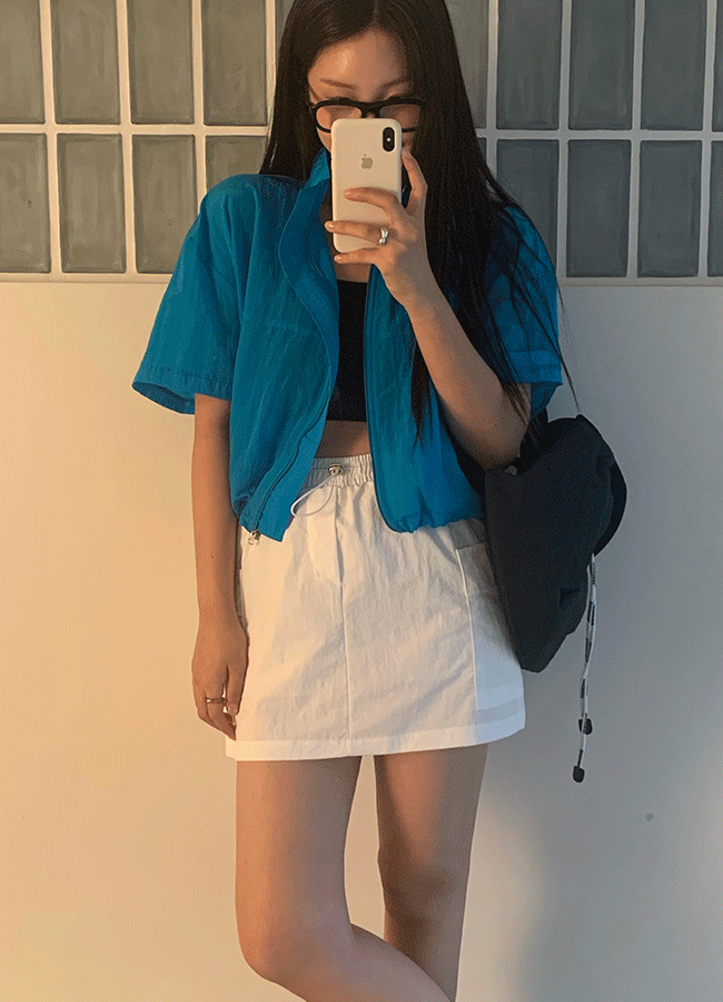 [바지안감] Bian nylon cargo skirts (3color)