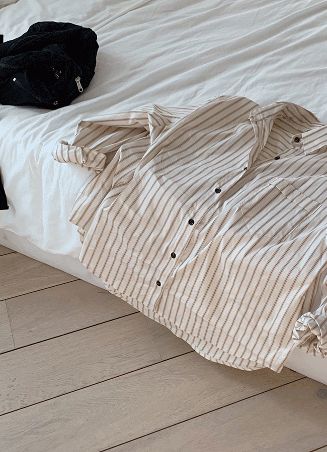 Plate stripe shirts (2color)