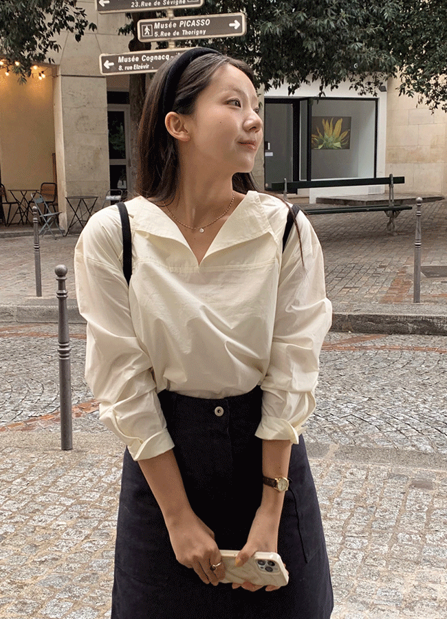 Soap cotton blouse (3color)