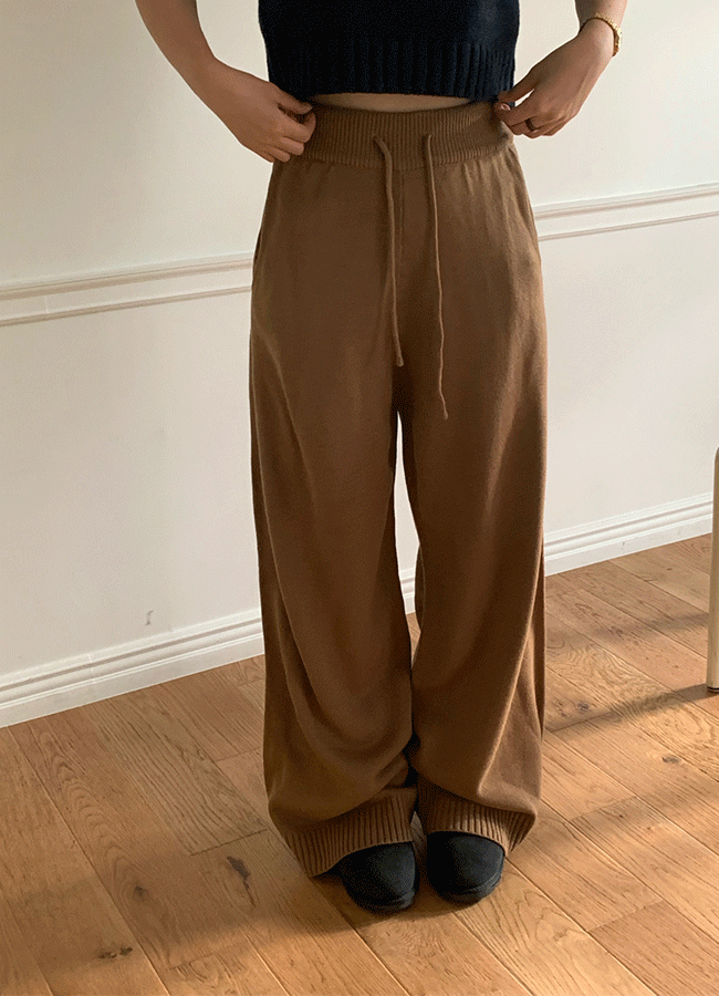 Howell wide knit pants (3color)