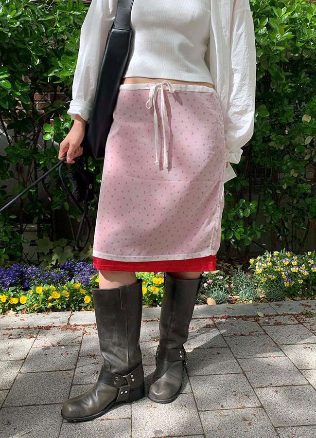 Berries layered skirt (2color)